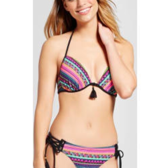 Tassel Aztec 2pc Beaded Bikini Set NEW! - Picture 3 of 6